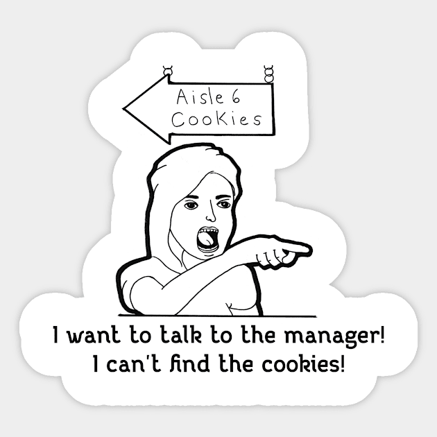 Talk To The Manager Sticker by Fun Tyme Designs